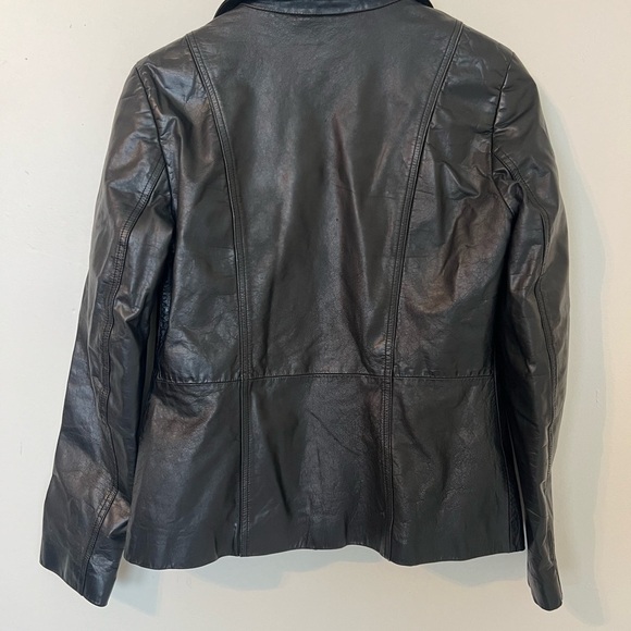 Anonymous John Carlisle Black Leather Jacket Size Small - Picture 8 of 9